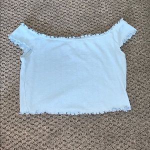 Pacsun off the shoulder crop top